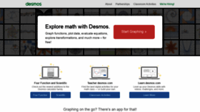 What Desmos.com website looked like in 2020 (5 years ago)