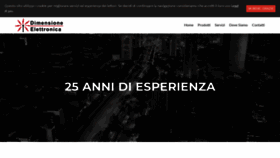 What Dimensione-elettronica.it website looked like in 2020 (4 years ago)