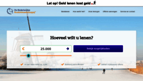 What Denederlandsekredietmaatschappij.nl website looked like in 2020 (4 years ago)