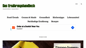 What Das-ernaehrungshandbuch.de website looked like in 2020 (4 years ago)