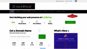 What Direct4host.biz website looked like in 2020 (4 years ago)
