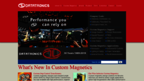 What Datatronics.com website looked like in 2020 (4 years ago)