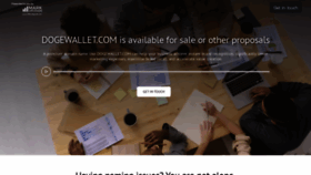 What Dogewallet.com website looked like in 2020 (4 years ago)