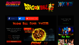 What Dragonballsuper-vostfr.com website looked like in 2020 (4 years ago)