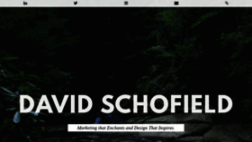 What Davidjschofield.com website looked like in 2020 (4 years ago)