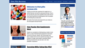 What Diet-pills-reviews.info website looked like in 2020 (4 years ago)
