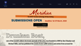 What Drunkenboat.com website looked like in 2020 (4 years ago)