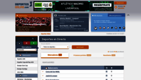 What Deportesonline.com website looked like in 2020 (4 years ago)