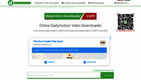 What Dailymotion-downloader.com website looked like in 2020 (4 years ago)