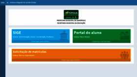 What Dianopolis.sigeescola.com.br website looked like in 2020 (4 years ago)