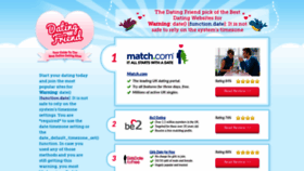 What Datingfriend.co.uk website looked like in 2020 (4 years ago)