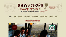 What Daylesfordwinetours.com website looked like in 2020 (4 years ago)
