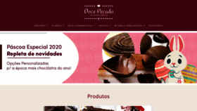What Docepecado.com.br website looked like in 2020 (4 years ago)