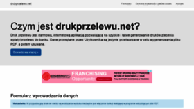 What Drukprzelewu.net website looked like in 2020 (4 years ago)