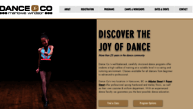 What Danceco.com website looked like in 2020 (4 years ago)