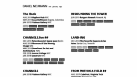 What Danielneumann.org website looked like in 2020 (4 years ago)