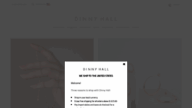 What Dinnyhall.com website looked like in 2020 (4 years ago)
