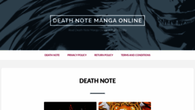 What Death-note-manga.com website looked like in 2020 (4 years ago)