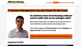 What Different-thinking.de website looked like in 2020 (4 years ago)