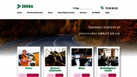 What Dekra.dk website looked like in 2020 (4 years ago)