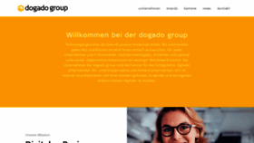 What Dogado.group website looked like in 2020 (4 years ago)
