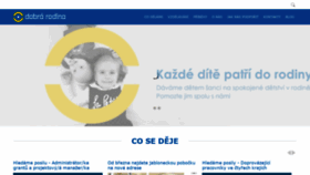 What Dobrarodina.cz website looked like in 2020 (4 years ago)