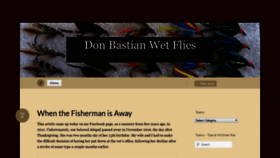What Donbastianwetflies.com website looked like in 2020 (4 years ago)