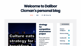What Daliborcicman.com website looked like in 2020 (4 years ago)