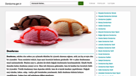 What Dondurma.gen.tr website looked like in 2020 (4 years ago)