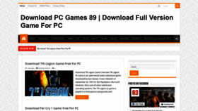 What Downloadpcgames89.com website looked like in 2020 (4 years ago)