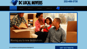 What Dclocalmovers.com website looked like in 2020 (4 years ago)