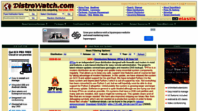 What Distrowatch.org website looked like in 2020 (5 years ago)