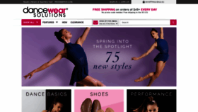 What Dancewearsolutions.com website looked like in 2020 (4 years ago)