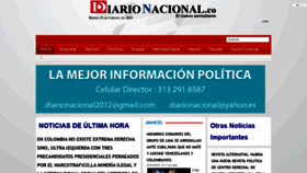 What Diarionacional.co website looked like in 2020 (4 years ago)