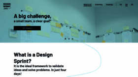 What Designsprint.org website looked like in 2020 (4 years ago)