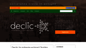 What De-clic.ro website looked like in 2020 (4 years ago)