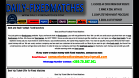 What Daily-fixedmatches.com website looked like in 2020 (4 years ago)
