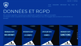 What Donnees-rgpd.fr website looked like in 2020 (4 years ago)