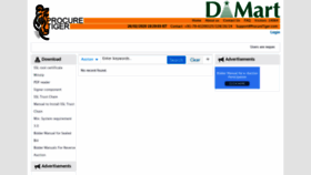 What Dmartindia.procuretiger.com website looked like in 2020 (4 years ago)