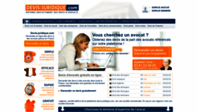What Devis-juridique.com website looked like in 2020 (4 years ago)