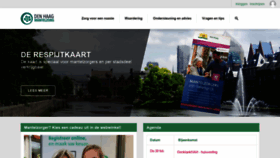What Denhaagmantelzorg.nl website looked like in 2020 (4 years ago)