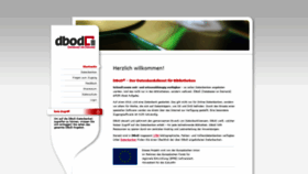 What Dbod.de website looked like in 2020 (4 years ago)