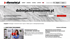 What Dobrejachtymotorowe.pl website looked like in 2020 (4 years ago)