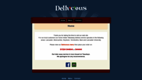What Delhicious.com website looked like in 2020 (4 years ago)