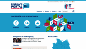 What Demografie-portal.de website looked like in 2020 (5 years ago)