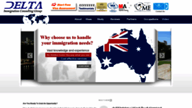 What Deltaimmigration.com.au website looked like in 2020 (4 years ago)
