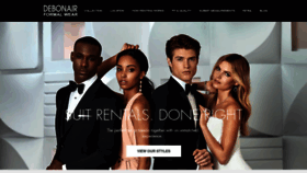 What Debonairformalwear.com website looked like in 2020 (4 years ago)
