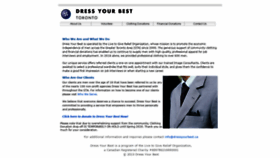 What Dressyourbest.ca website looked like in 2020 (4 years ago)