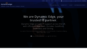What Dynamicedge.co.uk website looked like in 2020 (4 years ago)