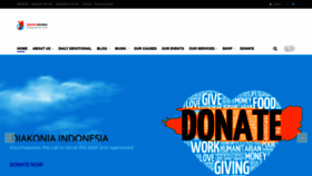 What Diakonia.id website looked like in 2020 (4 years ago)